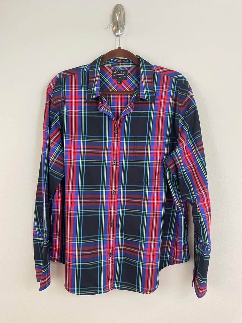 J. Crew Garçon classic shirt in Stewart tartan cotton poplin Size 16 - Picture 2 of 8
